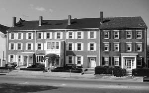 Federal houses adapted easily to row house design with changes unique to each owner.