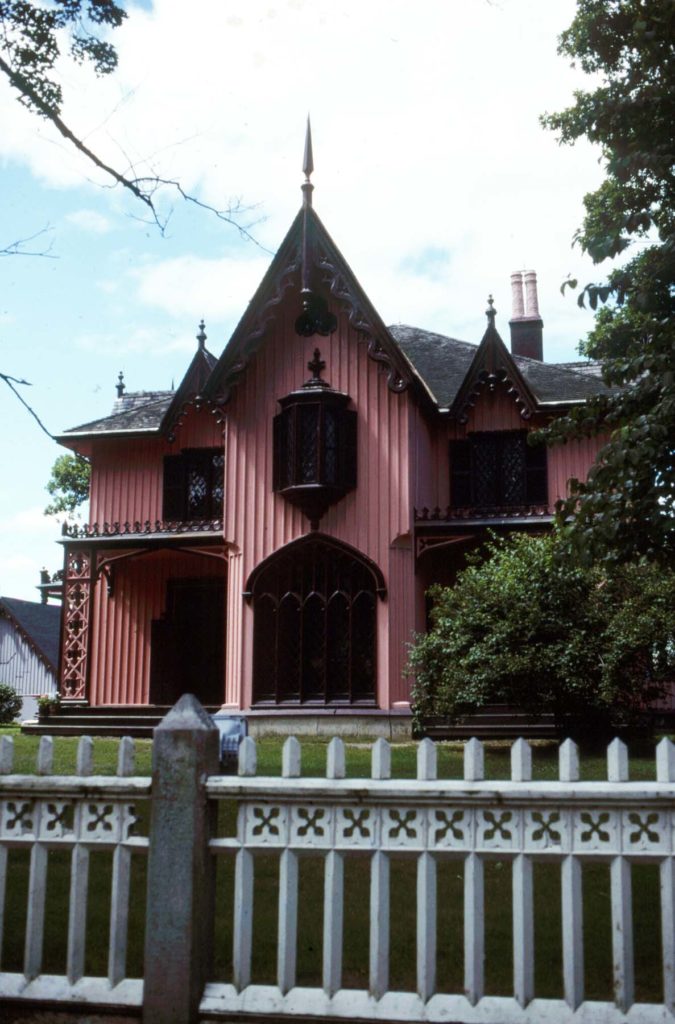 Roseland Cottage, designed by Joseph Wells in the Gothic style in Woodstock Connecticut