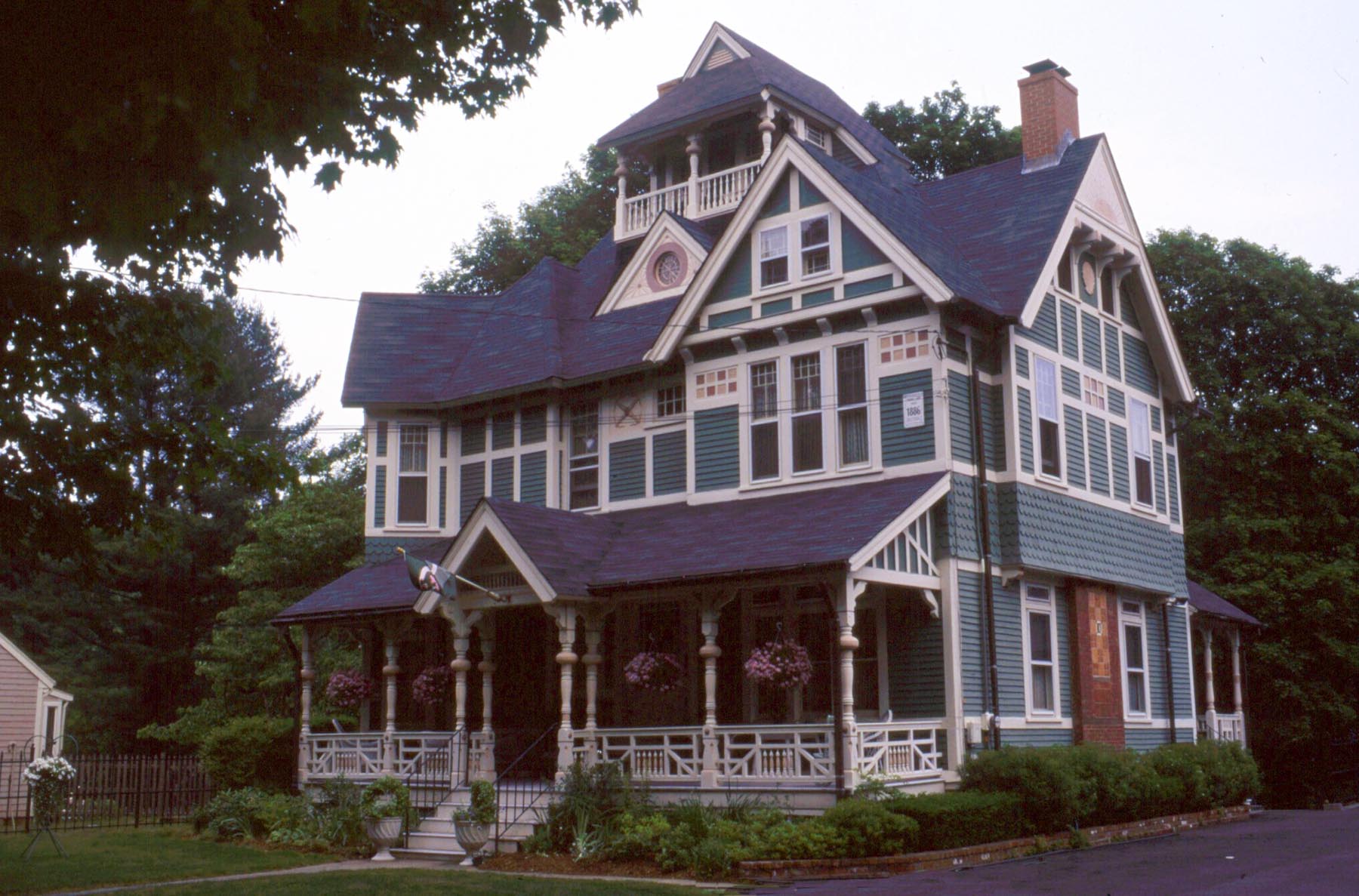 The best example of Stick Style architecture in Worcester, Massachusetts is located on Fruit Street