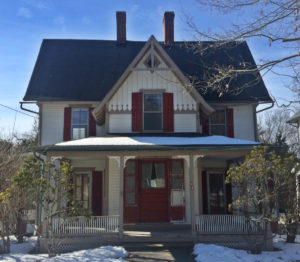 Carpenter Gothic style houses were considered rustic and quaint at the time. 