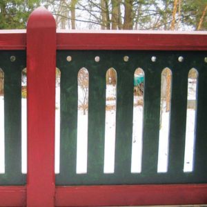 Chalet-style fence