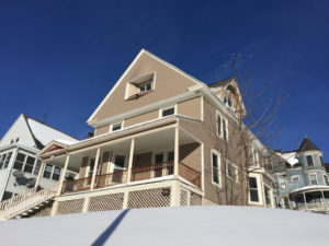 An after view of a Worcester home renewed with the help of the Massachusetts Abandoned Housing Initiative.